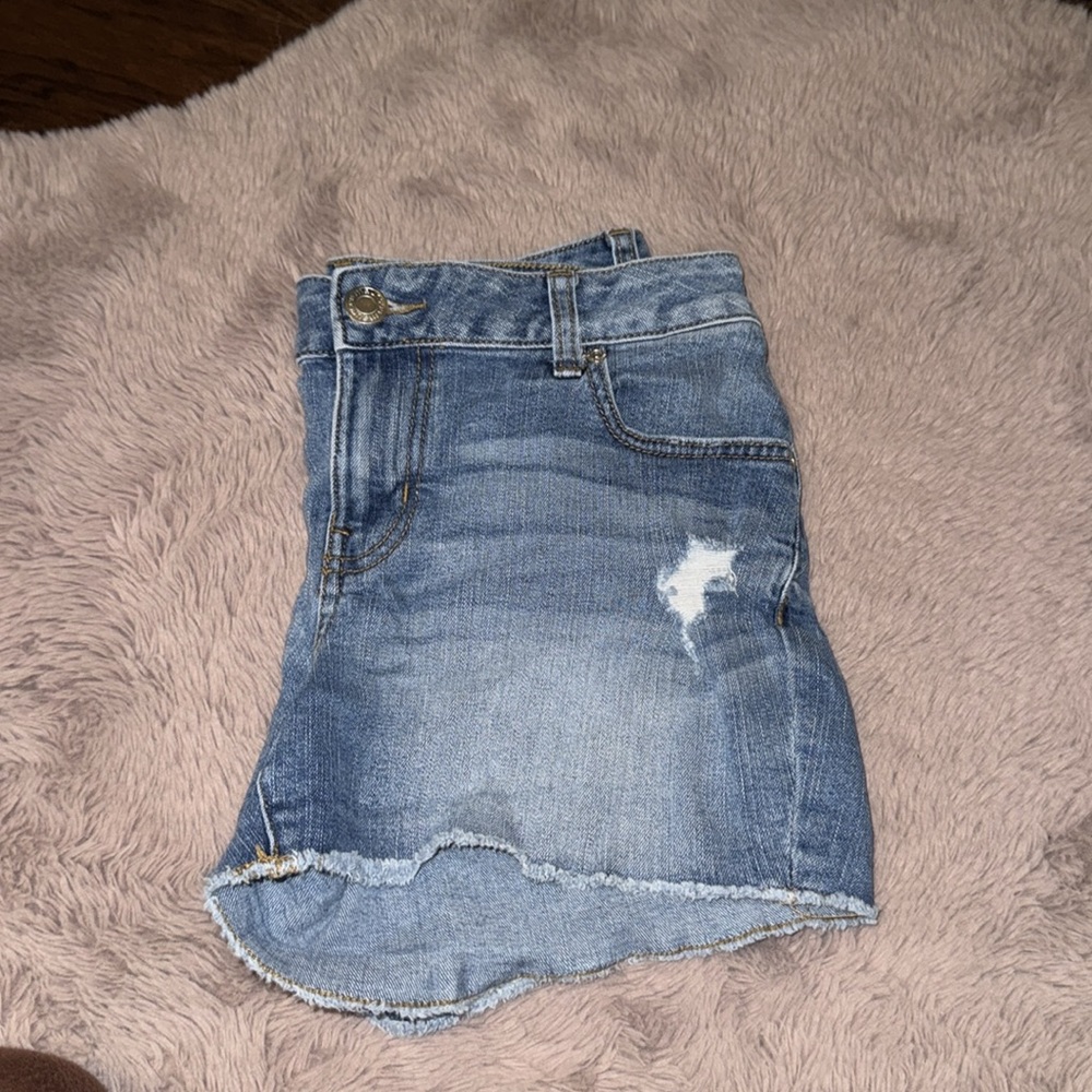 Maurices denim cutoff shorts women’s blue jean distressed casual shorts size 6 - Picture 5 of 7